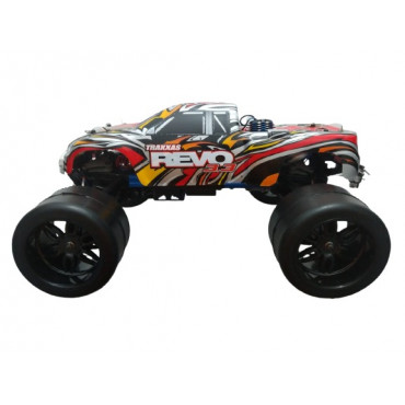 AUTOMODELO TRAXXAS NITRO REVO MOTOR TRX 3.3 RÁDIO 2.4GHZ 3 CANAIS 4X4 COM RÉ PARTIDA ELETRICA COMPLETO SEMINOVO REVISADO 5309 X